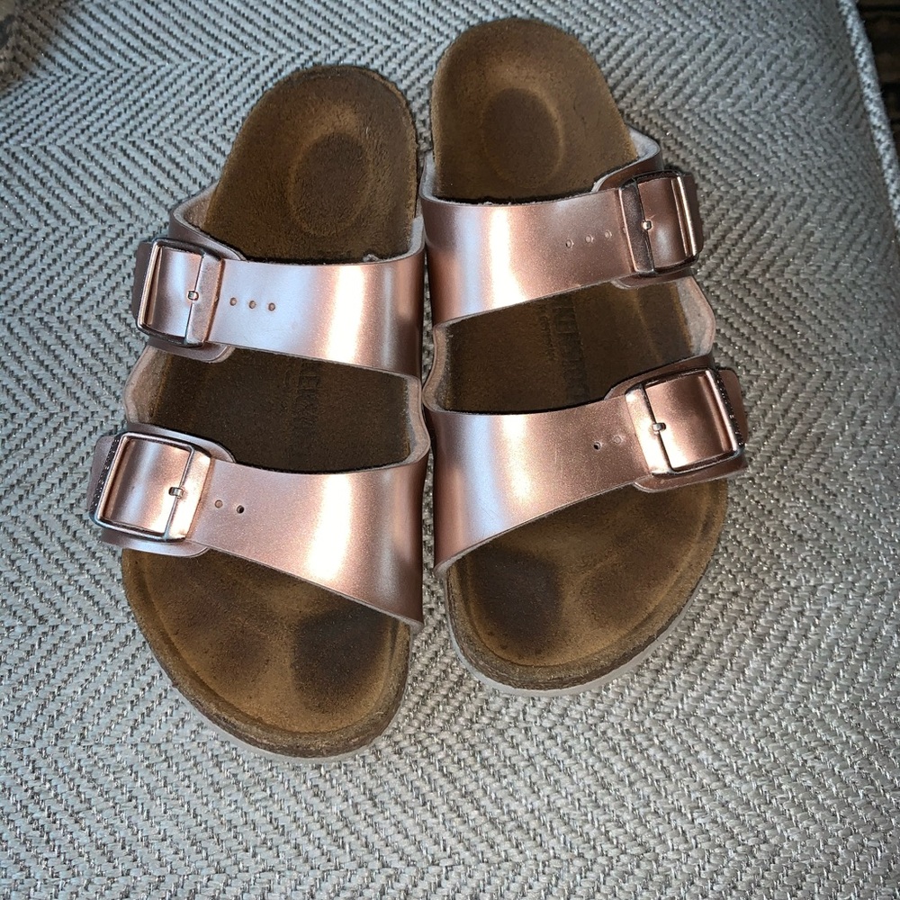Girls 32 13 Birkenstock Rose Gold
